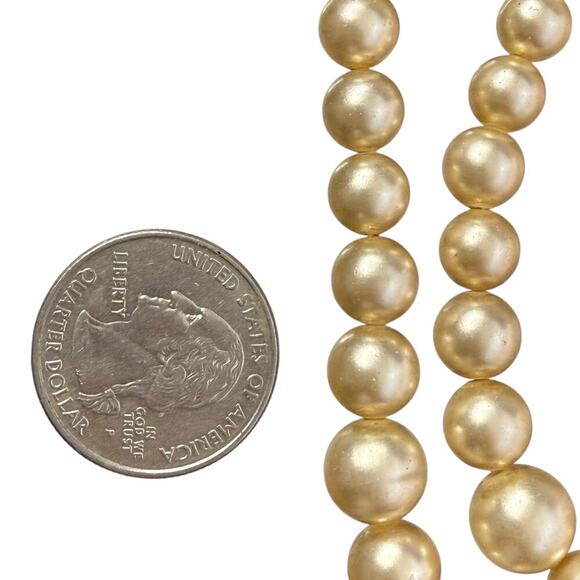 Vintage Richelieu Double Chain Pearl Necklace 14 inch - Picture 6 of 6
